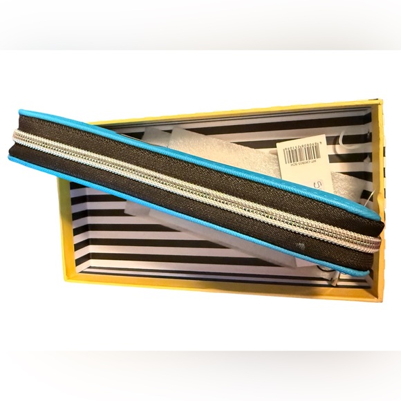 Marc Tetro NWT Vibrant Blue Wallet Featuring Cute Schnauzer Printed Dog (P208) - Picture 5 of 8